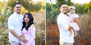 Ο Τζέιμς Αλβάρεζ με την σύζυγό του και δίπλα με την κόρη του 