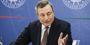 Ο πρωθυπουργός της Ιταλίας, Μάριο Ντράγκι 