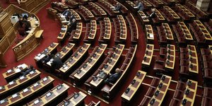 Η Βουλή κατά τη διάρκεια νομοθετικής εργασίας