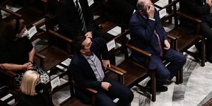 Ο Αλέξης Τσίπρας στη Μητρόπολη Αθηνών για τον αποχαιρετισμό του Μίκη Θεοδωράκη