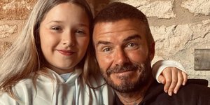 Ο Ντέιβιντ Μπέκαμ με την κόρη του Χάρπερ