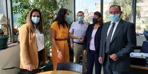 Η Δόμνα Μιχαηλίδου στην Περιφερειακή Διεύθυνση του ΟΠΕΚΑ στη Θεσσαλονίκη