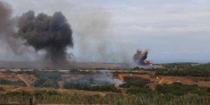 Εντυπωσιακή εικόνα κατά τη διάρκεια της άσκησης «Αίσιος Οιονός»