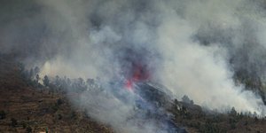 Εικόνα από την έκρηξη ηφαιστείου στο Λα Πάλμα