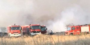 Επιχείρηση της Πυροσβεστικής για την κατάσβεση της φωτιάς στον Ελαιώνα