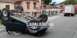 Το αυτοκίνητο που τούμπαρε
