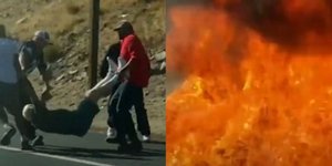 Πέντε άστεγοι έσωσαν ηλικιωμένο ζευγάρι από φλεγόμενο αυτοκίνητό