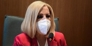 Η πρόεδρος του ΚΙΝΑΛ Φώφη Γεννηματά