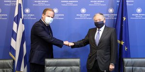 Κώστας Καραμανλής Συνάντηση με Jean Todt