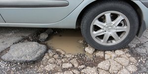 λακκούβες στους δρόμους 