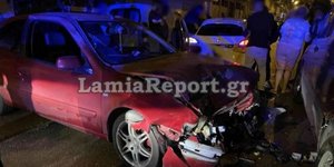 Τροχαίο στο κέντρο της Λαμίας