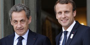 Νικολά Σαρκοζί και Εμανουέλ Μακρόν