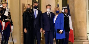 Μαρέβα και Κυριάκος Μητσοτάκη, Εμανουέλ και Μπριζίτ Μακρόν