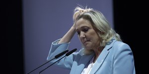 Η υποψήφια της γαλλικής ακροδεξιάς Μαρίν Λε Πεν
