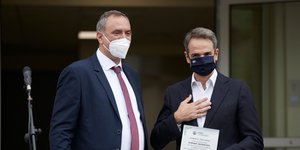 Ο Κυριάκος Μητσοτάκης στο Δαμάσι