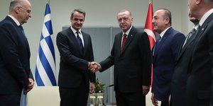 Κυριάκος Μητσοτάκης και Ρετζέπ Ταγίπ Ερντογάν