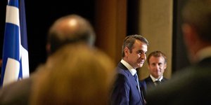 Μητσοτάκης, Μακρόν στο Λούβρο