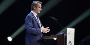 Ο Κυριάκος Μητσοτάκης στο συνέδριο για τη Φύση στη Μασσαλία