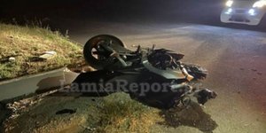 Φωτογραφία από το σημείο του τροχαίου