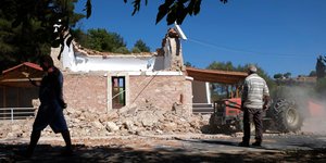 Εκκλησία κατέρρευσε στην Κρήτη μετά τον σεισμό
