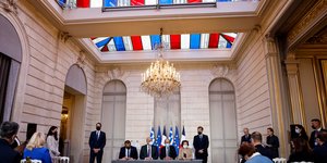 Οι υπογραφές της συμφωνίας Ελλάδας-Γαλλίας