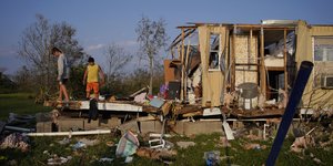 Σπίτι που καταστράφηκε από τον κυκλώνα