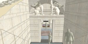 Πρόταση κίνησης επισκεπτών μέσα στο μνημείο 