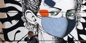 Γκράφιτι για τον κορωνοϊό