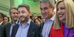 Νίκος Ανδρουλάκης, Ανδρέας Λοβέρδος και Φώφη Γεννηματά