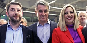 Νίκος Ανδρουλάκης, Ανδρέας Λοβέρδος, Φώφη Γεννηματά 