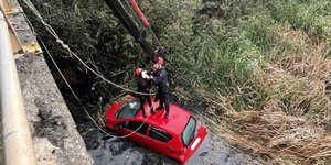 Απεγκλωβισμός από κανάλι στην Θέρμη