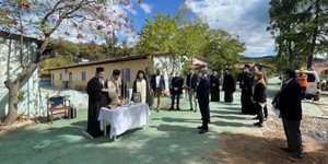 Ο αρχιεπίσκοπος Ιερώνυμος στον Αυλώνα