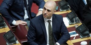 Ο Κωνσταντίνος Μπογδάνος στα βουλευτικά έδρανα