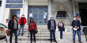 Διαμαρτυρία έξω από το ΕΠΑΛ Σταυρούπολης μετά τα επεισόδια