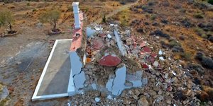 εκκλησάκι Αγίου Νικολάου που κατέρρευσε στην Κρήτη
