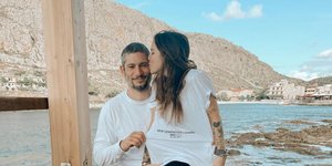 H Εριέττα Κούρκουλου με τον σύζυγό της, Βύρωνα Βασιλειάδη