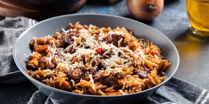 γιουβέτσι με κοτόπουλο σε τηγάνι