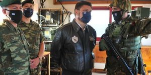 Ο Νίκος Χαρδαλιάς στο φυλάκιο Έβρου