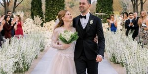 Τζένιφερ Γκέιτς και Ναγιέρ Νασάλ την ημέρα του γάμου τους