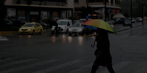 Κίνηση στους δρόμους κατά τη διάρκεια της κακοκαιρίας Μπάλλος