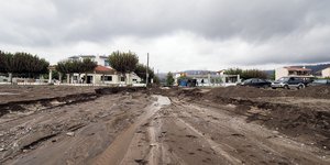 κακοκαιρία στην Εύβοια λάσπες νερά