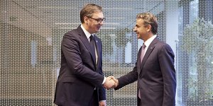 Κυριάκος Μητσοτάκης και Αλεξάνταρ Βούτσιτς 