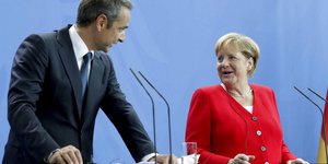 Κυριάκος Μητσοτάκης, Άνγκελα Μέρκελ