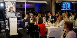 Η Μαρίνα Οφλούδη-Γιαβρόγλου σε εκδήλωση του ICCWOMEN HELLAS