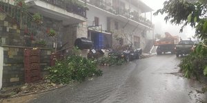 Ζημιές στο Πήλιο από τις βροχές