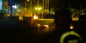 Διαμαρτυρία Ρομά στην Πατρών-Κορίνθου