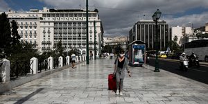 Στιγμιότυπο από την πλατεία Συντάγματος