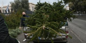 Χριστουγεννιατικο έλατο στο αυτοκινητο 