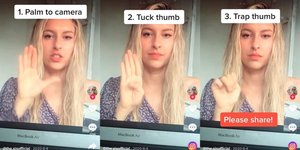 Αυτό το σήμα κινδύνου που έμαθε στο TikTok, έσωσε την έφηβη 