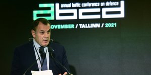 Ο Νίκος Παναγιωτόπουλος στο Ταλίν, στο Ετήσιο Συνέδριο της Βαλτικής για την Αμυνα